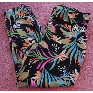 Floral Terra & Sky Mid-Rise Skinny Jeggings